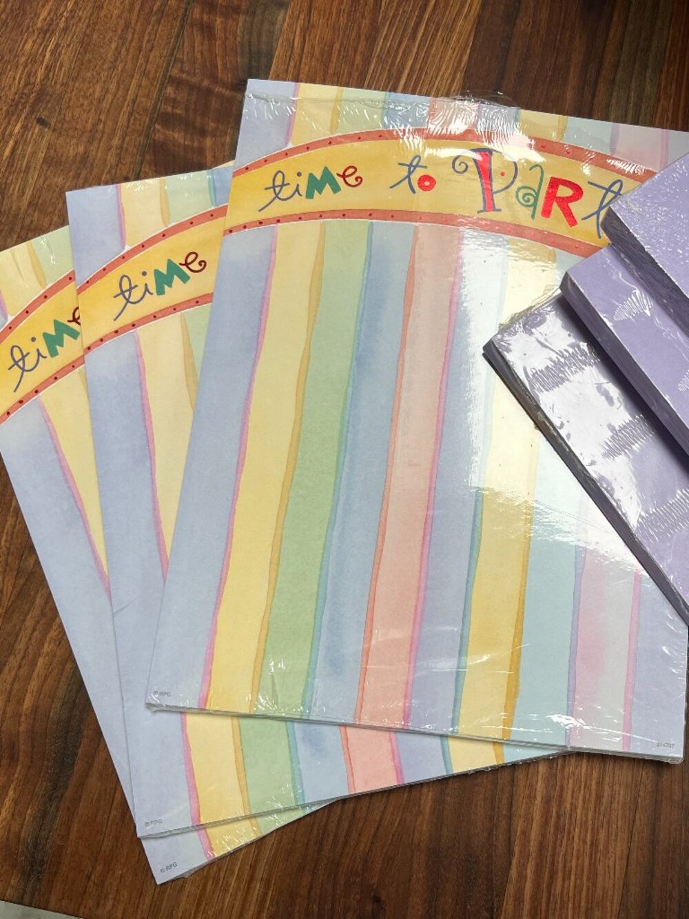 "Time to Party" Designer Paper & Envelopes